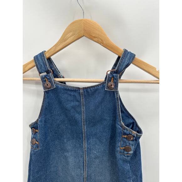 OshKosh B'Gosh Dress Girl's 10 Blue Medium Wash Denim 100% Cotton Overalls - Picture 4 of 8